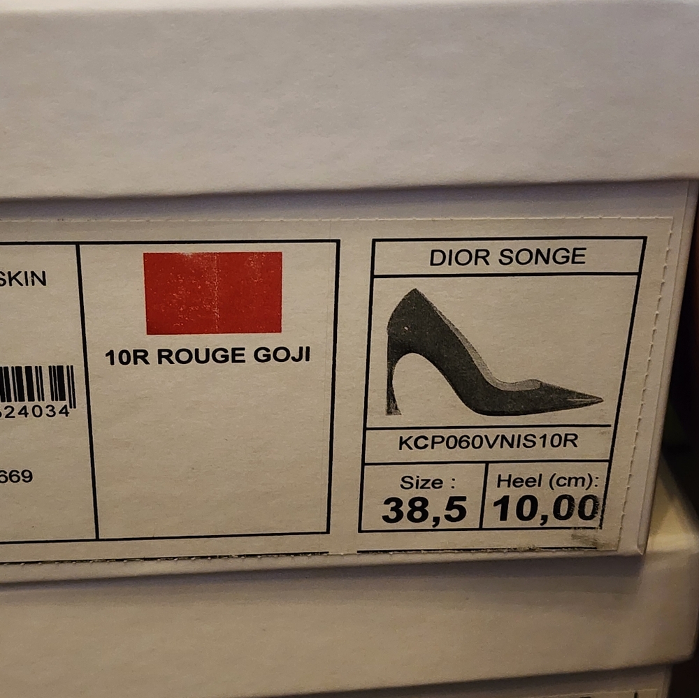 New 100% Auth Christian Dior Women's High Heel Stilleto Leather Shoes - Picture 11 of 11